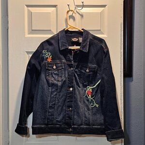 Harley-Davidson Embroidered Jean Jacket 2W